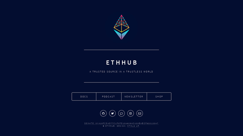 EthHub Landing Page