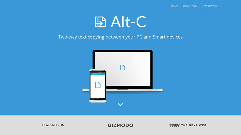 Alt-C Landing Page