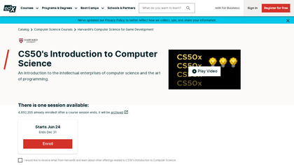 CS50x - HarvardX (edX) image