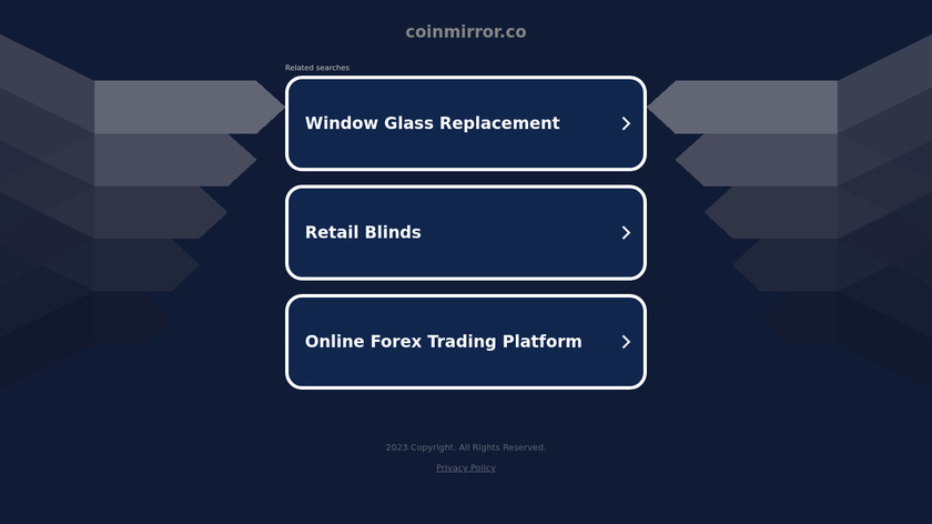 CoinMirror Landing Page