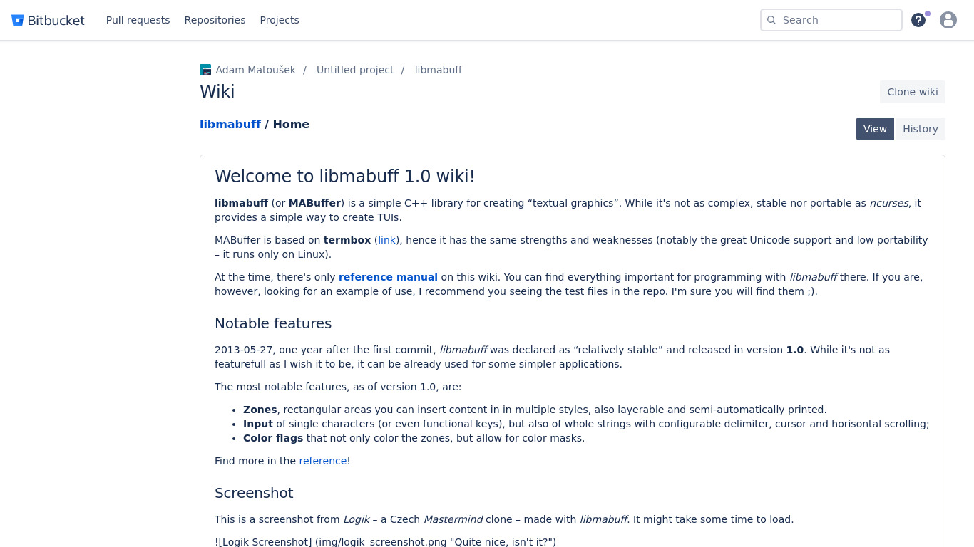 libmabuff Landing page