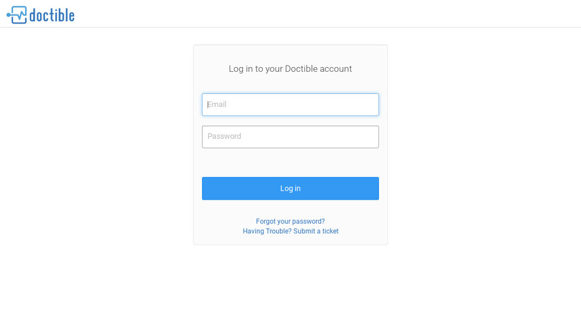 Doctible Landing Page