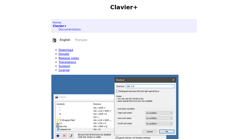 Clavier+ Landing Page