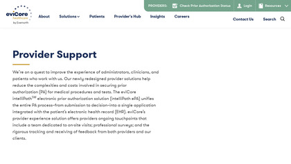 eviCore Clinical Decision Support image