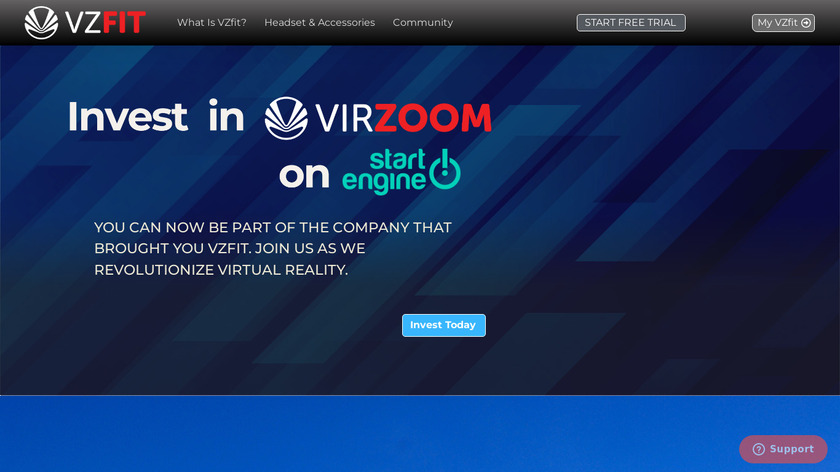 VirZOOM Landing Page