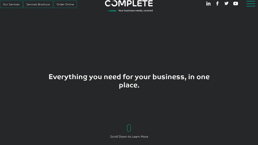Complete Business Solutions Landing Page
