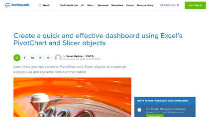 Quick Dashboard Charts for Excel image