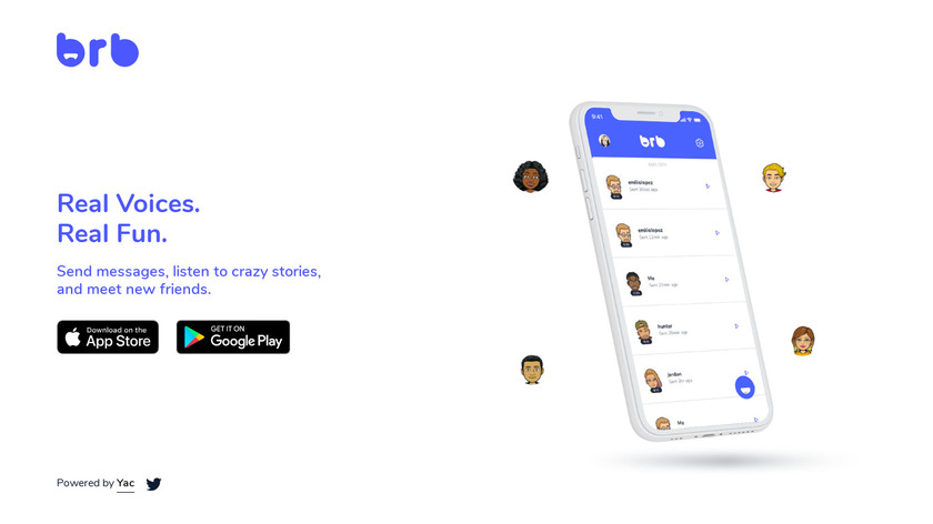 Brb.chat Landing Page