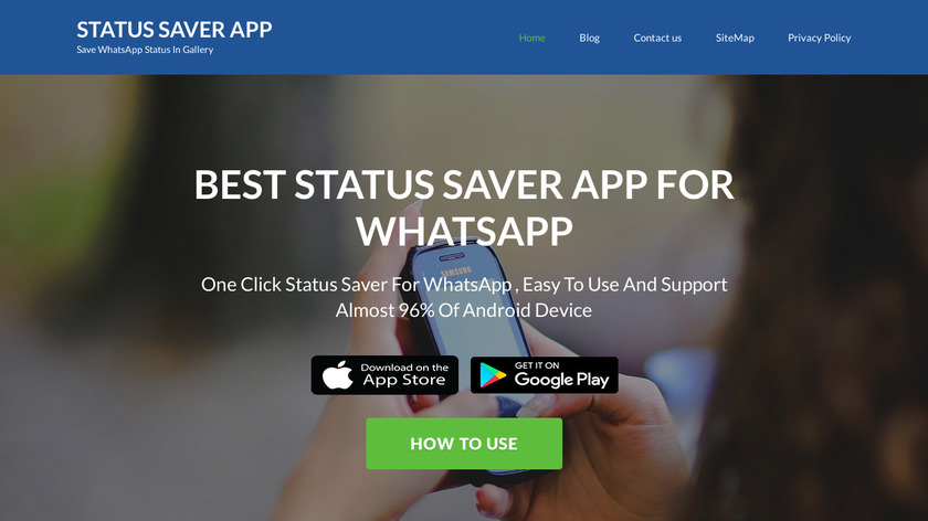 Status Saver For WhatsApp Landing Page