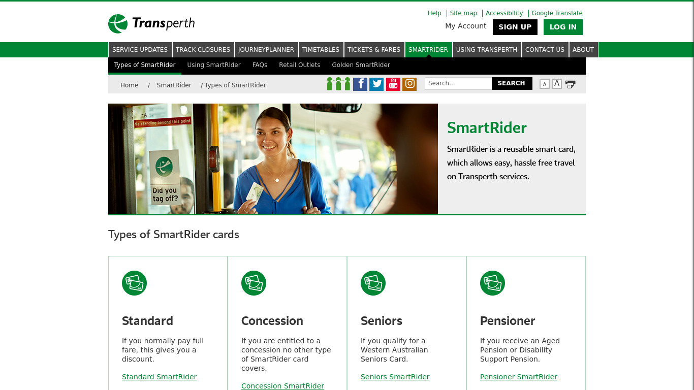 SmartRater Landing page