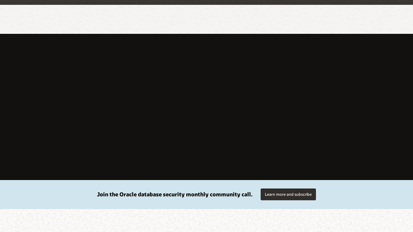 Oracle Advanced Security Landing Page
