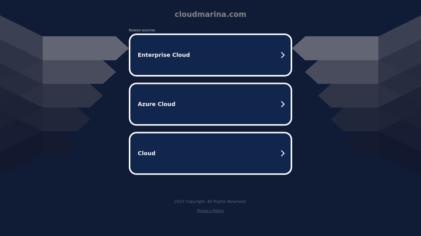 Cloud Marina Landing Page