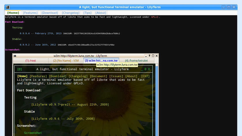 LilyTerm Landing Page