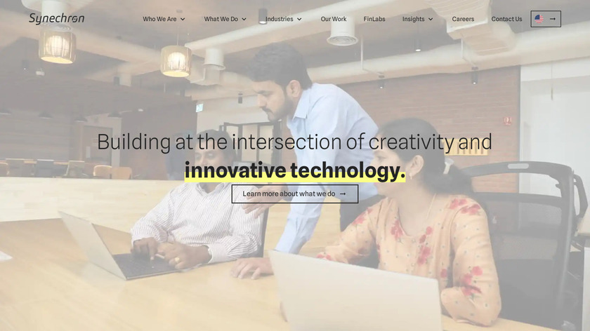 Synechron Landing Page
