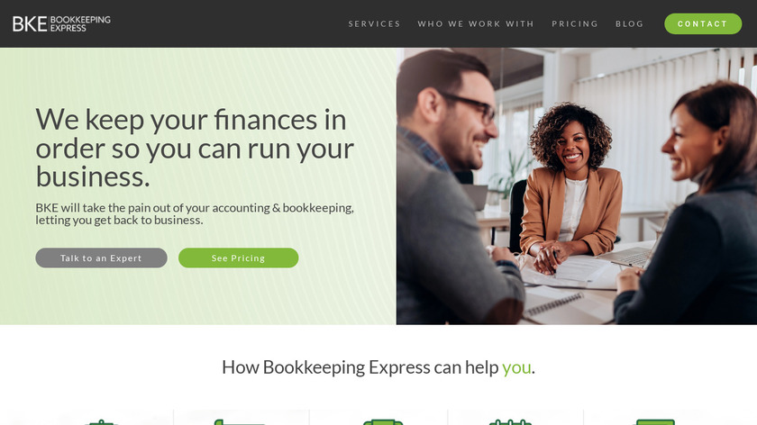 Bookkeeping Express Landing Page