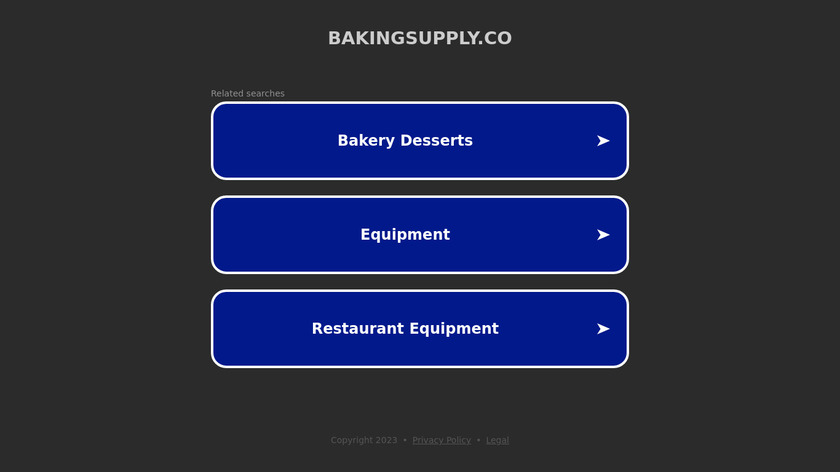 The Baking Supply Co. Landing Page