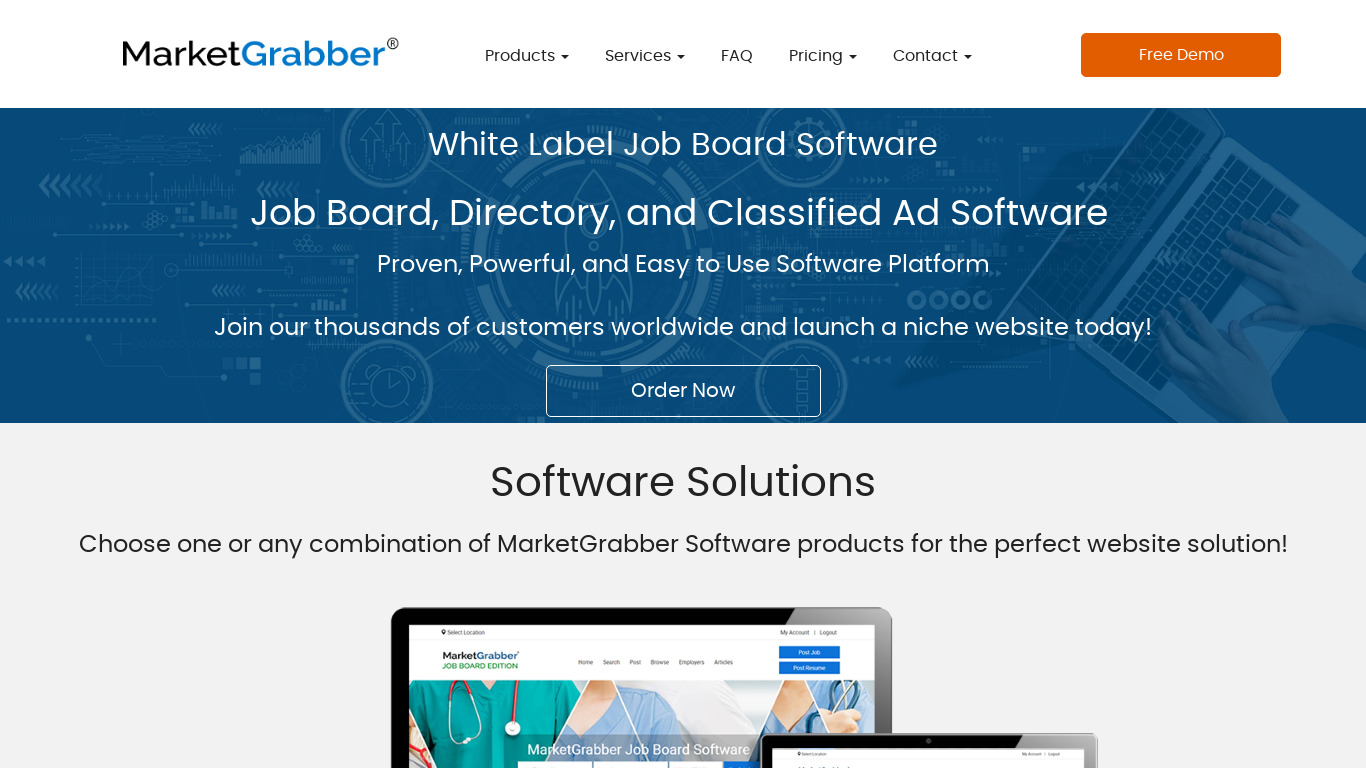 MarketGrabber Classified Ad Landing page