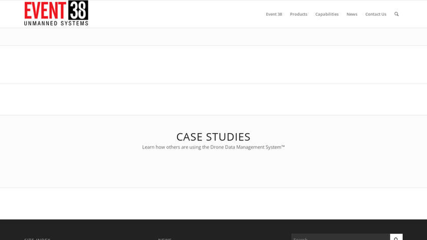 Drone Data Management System Landing Page