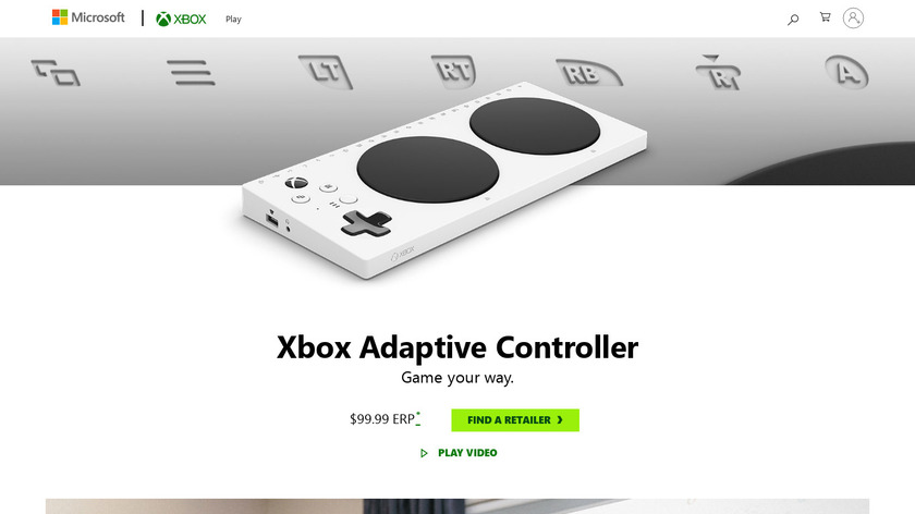 Xbox Adaptive Controller Landing Page