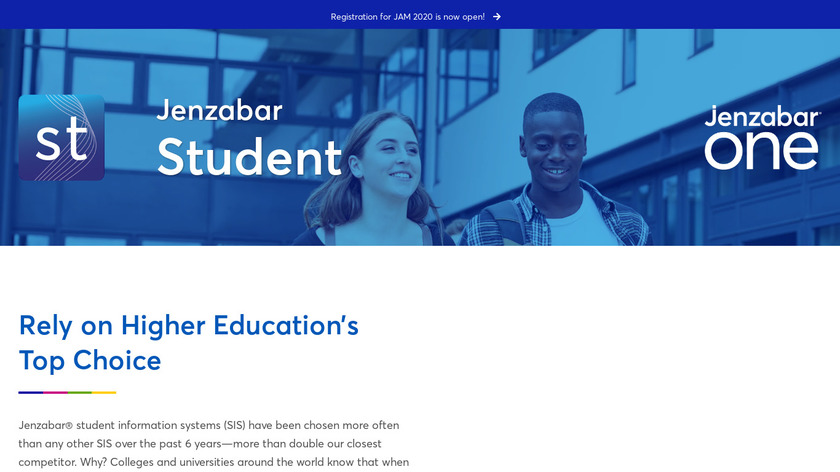 Jenzabar Student Landing Page