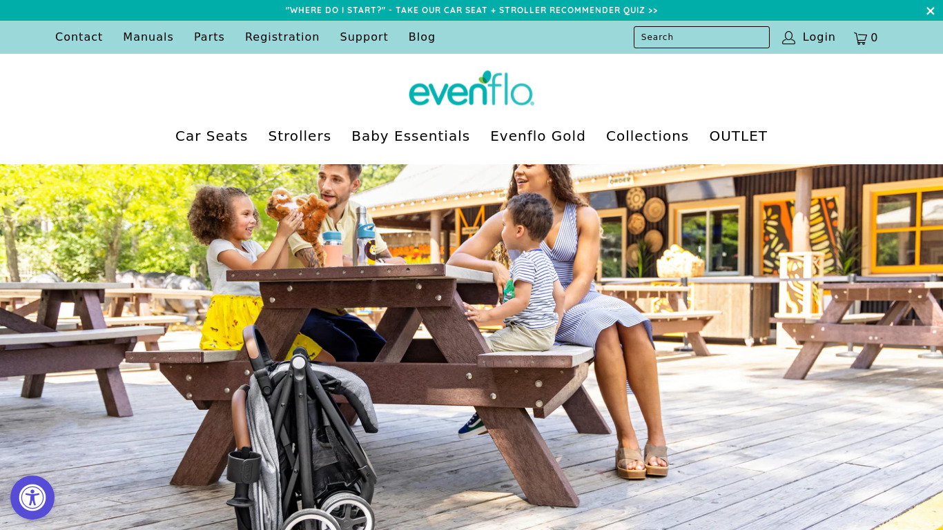 Evenflow Landing page