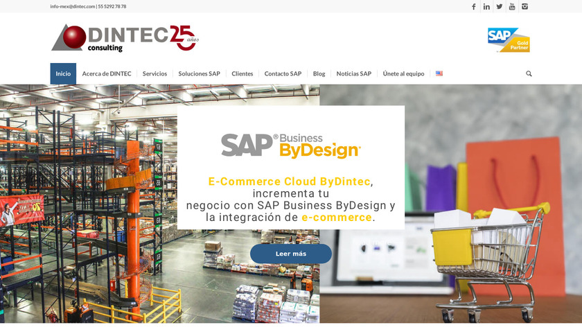 Dintec Consulting Landing Page