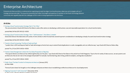 Oracle Enterprise Architecture image