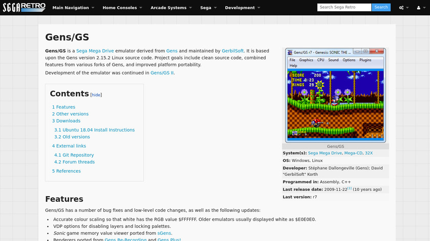 Gens/GS Landing Page