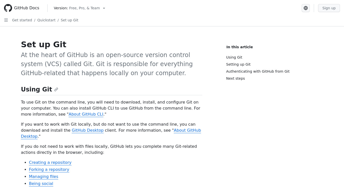 Try Git: Code School Landing page