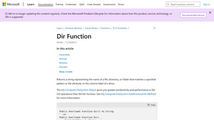 Dir Function image