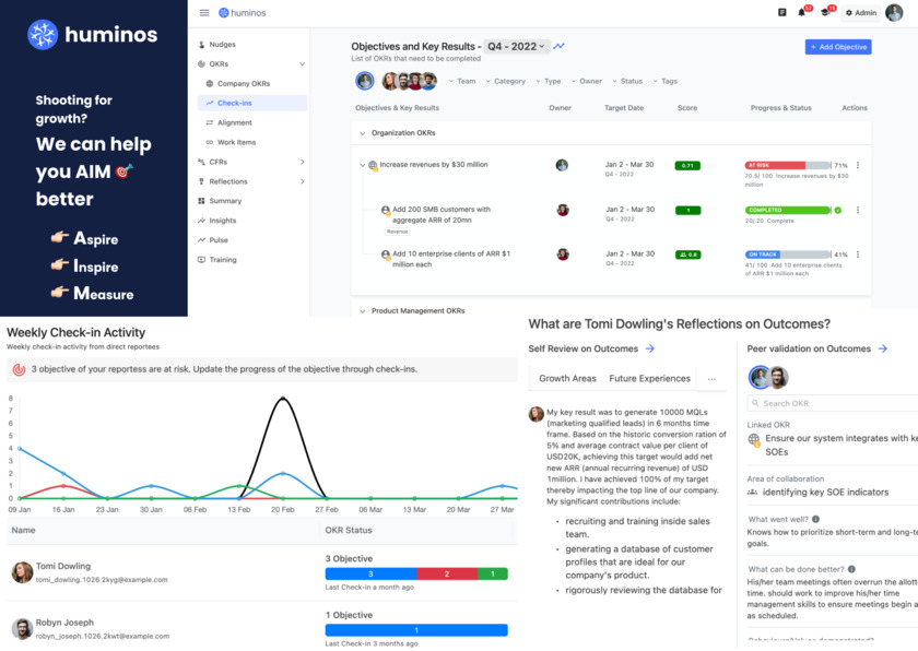 Huminos Landing Page