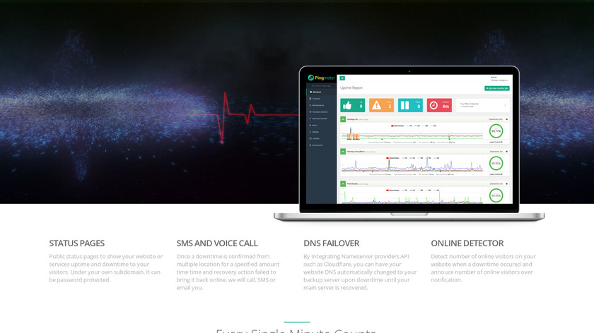 Pingmeter Landing Page