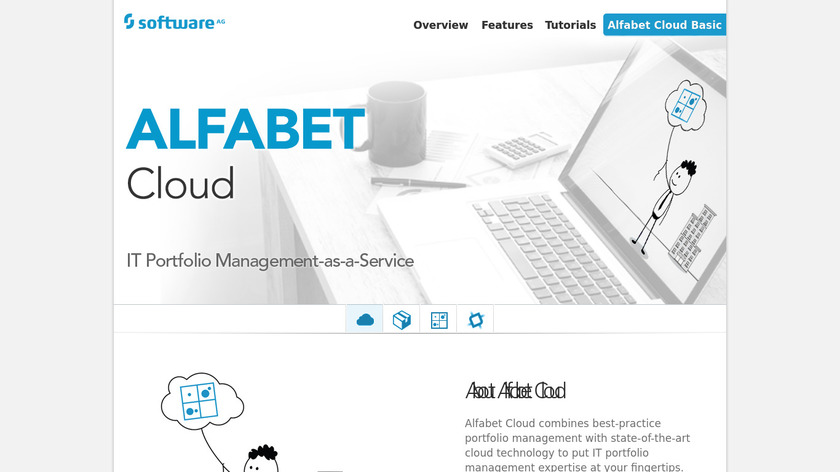 Alfabet Cloud Landing Page
