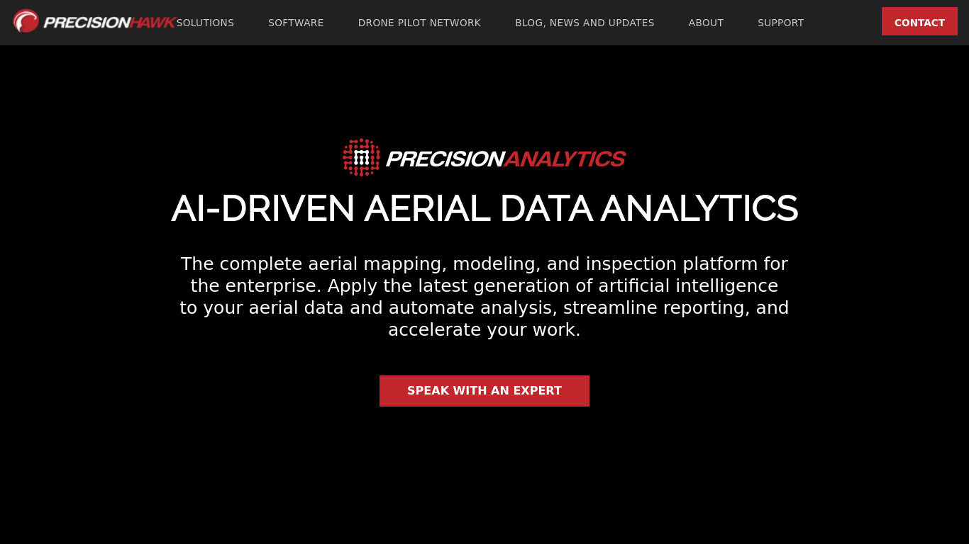 PrecisionMapper Landing page