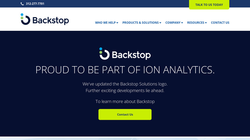 Backstop Solutions Landing Page
