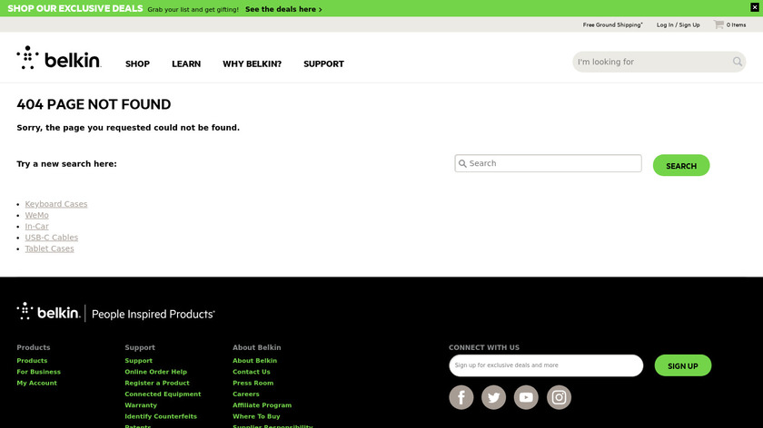 Belkin Loft Landing Page