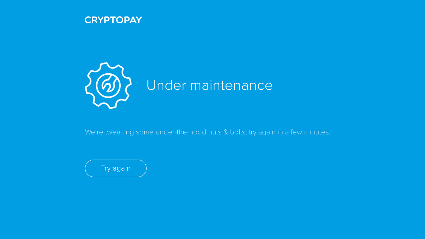 Cryptopay Landing page