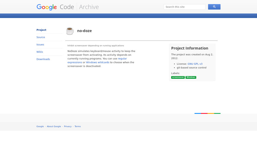 NoDoze Landing Page