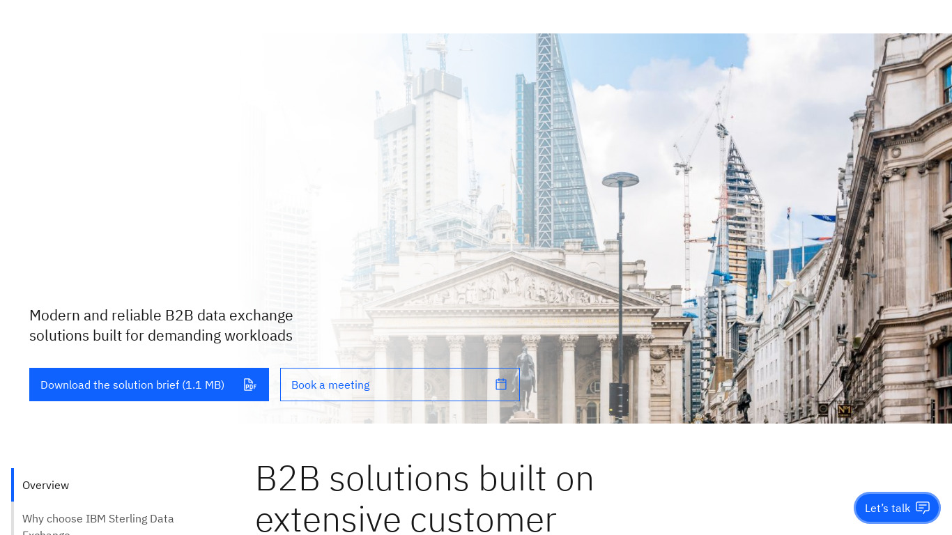 IBM B2B Collaboration Landing page