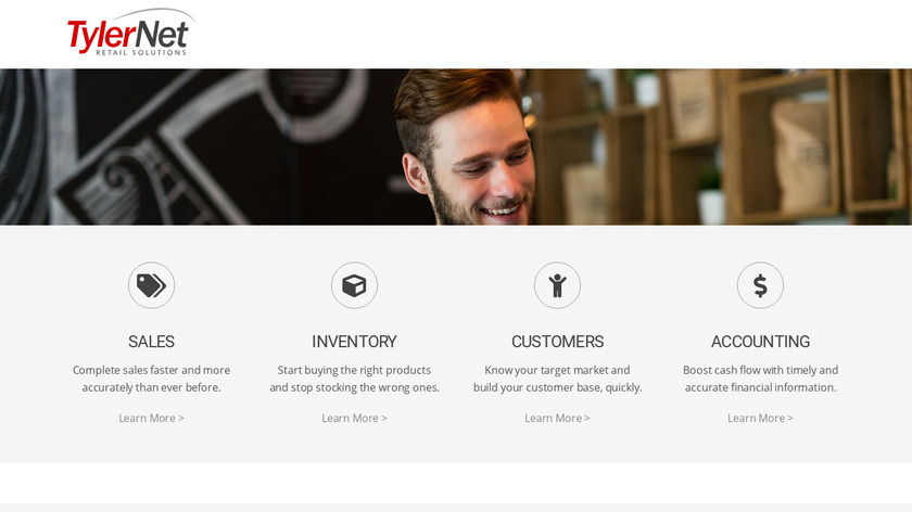 TylerNet POS Software Landing Page