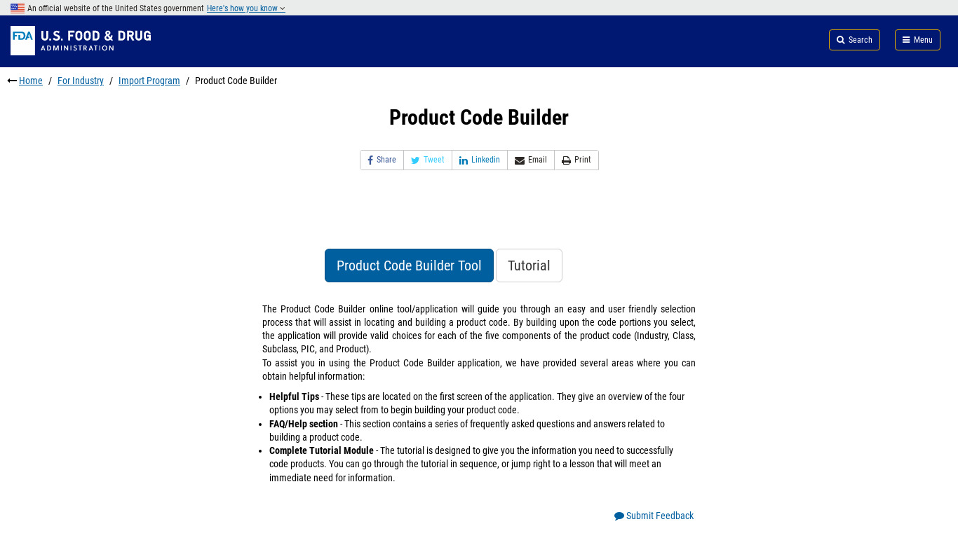 Product Builder Landing page