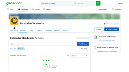 Enterprise Cloudworks screenshot