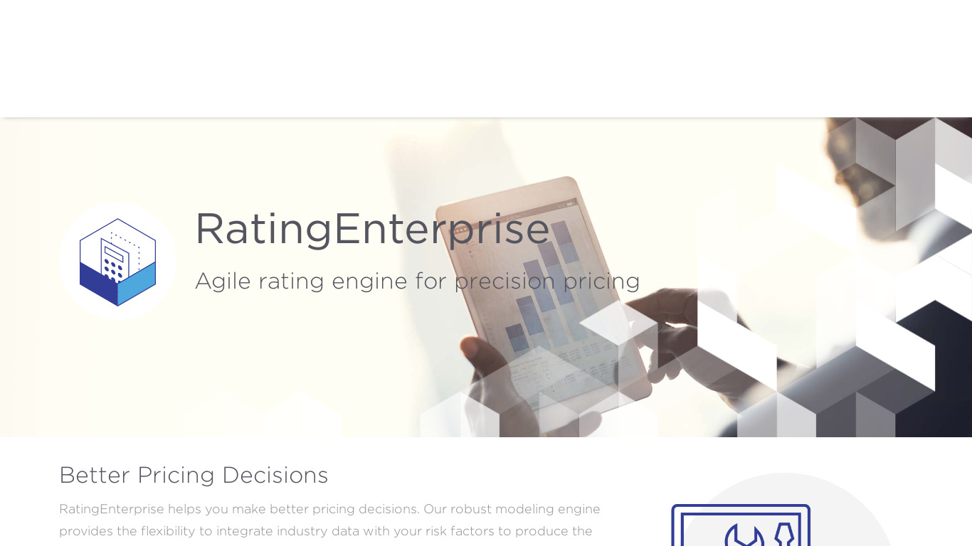 RatingEnterprise Landing page