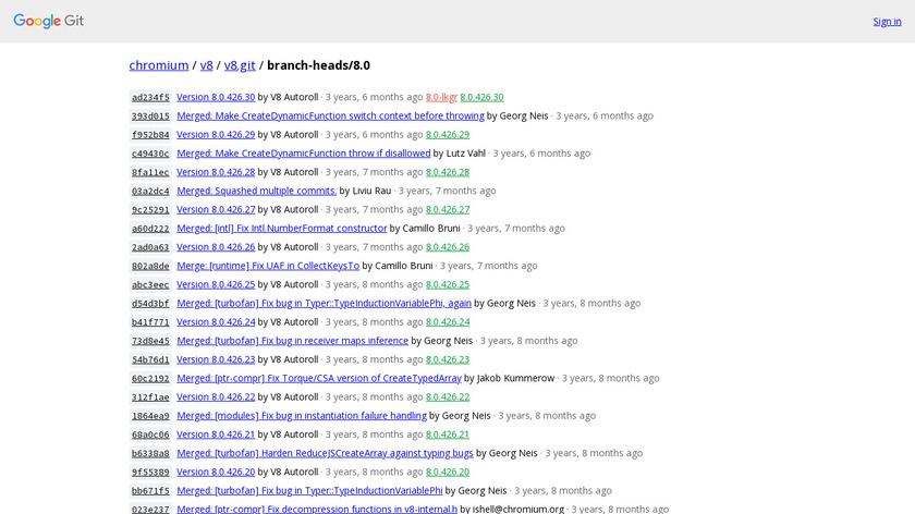 V8 release Landing Page
