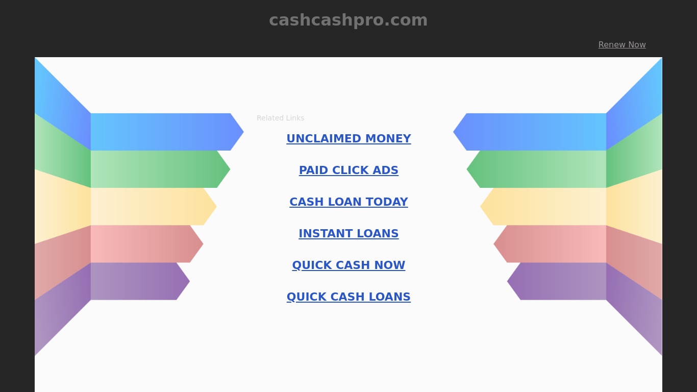 Cashcash Landing page