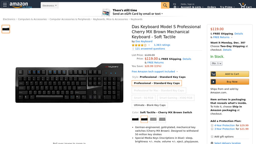 Das Keyboard Model S Landing Page