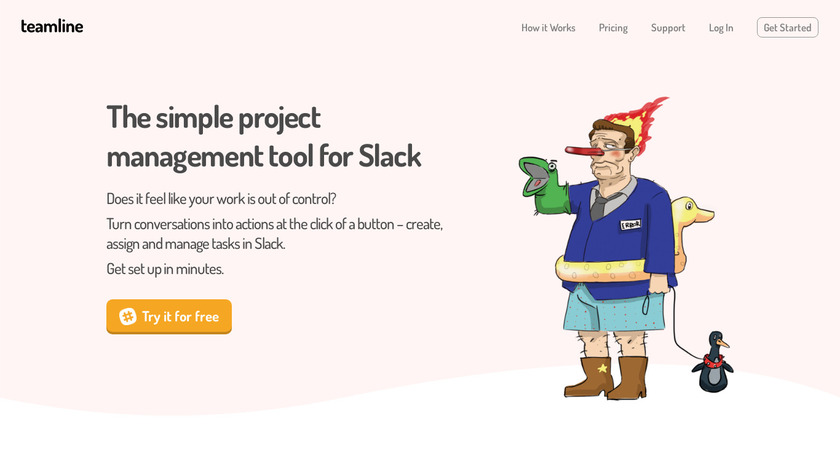 Teamline Landing Page