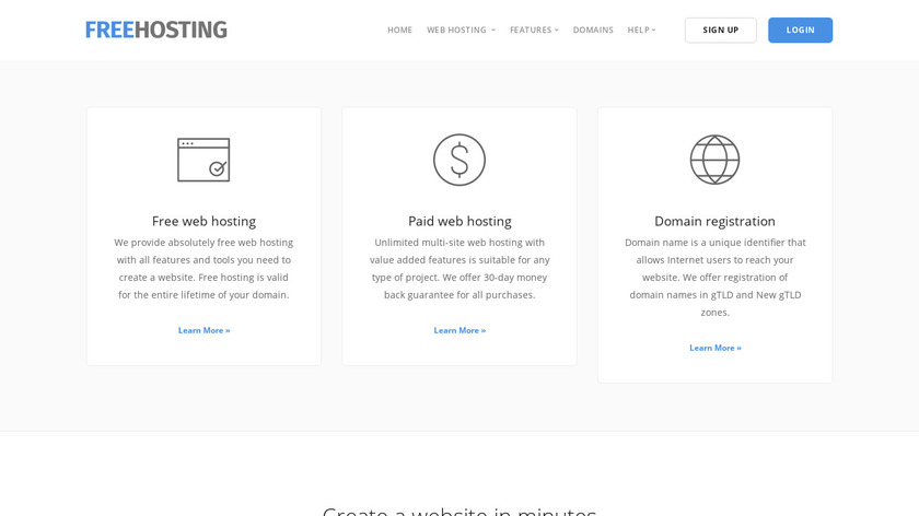 FreeHosting Landing Page