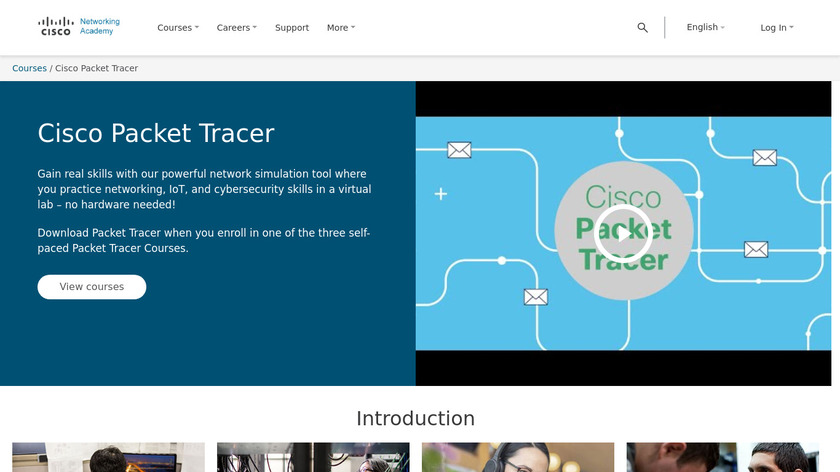 Cisco Packet Tracer Landing Page