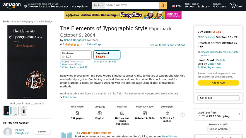 The Elements of Typographic Style Landing Page